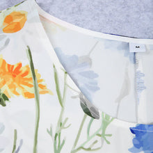 Indlæs billede til gallerivisning Kjole med trykt afslappet kjole med rund hals