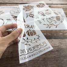 Indlæs billede til gallerivisning Kagedekorationsstencil (10 STK i 1 SÆT)