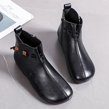 Indlæs billede til gallerivisning Bløde firkantede støvler i retrostil