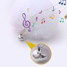 Indlæs billede til gallerivisning Hængende plysforet fjeder kattelegetøj