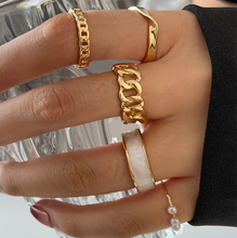 Indlæs billede til gallerivisning Stjerne måne ring sæt