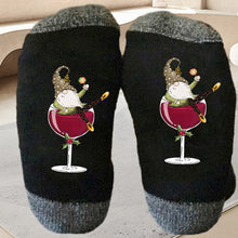 Indlæs billede til gallerivisning Gnome Wine Glass Unisex Crew Socks