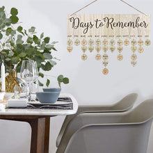 Indlæs billede til gallerivisning Træ jubilæum fødselsdag fødselsdag kalender bord