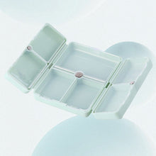 Indlæs billede til gallerivisning Bærbart pille-etui med 7 kompartementer