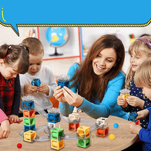 Indlæs billede til gallerivisning Magnetiske terninger til stabling af klodser Aktivitetslegetøj