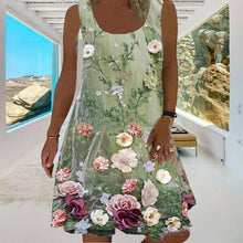 Indlæs billede til gallerivisning Blomsterkjole uden ærmer