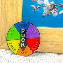 Indlæs billede til gallerivisning Sjovt humør-skilt i lykkehjul-stil