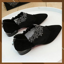 Indlæs billede til gallerivisning Rhinestone dekoration mesh hæl sko