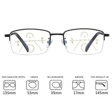 Indlæs billede til gallerivisning Nye Bifokale progressive, ultralette læsebriller med anti-blålys-funktion