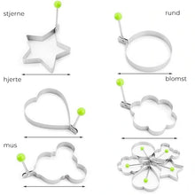 Indlæs billede til gallerivisning Stegeæggeforme i rustfrit stål