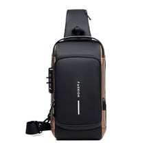 Indlæs billede til gallerivisning Tyverisikret brysttaske med kodelås