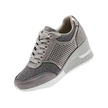 Indlæs billede til gallerivisning Høje sneakers med kilehæl til kvinder
