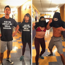 Indlæs billede til gallerivisning Ninja forklædnings T-shirt