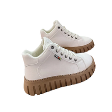 Indlæs billede til gallerivisning Populære lavskårne støvler med tyk sål