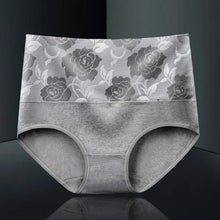 Indlæs billede til gallerivisning Højtaljede bomuldstrusser med blomstermønster