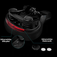 Indlæs billede til gallerivisning Cykelsadel med baglygte