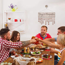 Indlæs billede til gallerivisning Træ jubilæum fødselsdag fødselsdag kalender bord