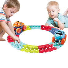 Indlæs billede til gallerivisning Elektrisk bil med høj hastighed med lys og bilbane, der kan bygges