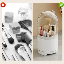 Indlæs billede til gallerivisning 360° Roterende Makeup-opbevaringsboks med aftagelige lag