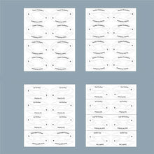 Indlæs billede til gallerivisning Quick eyeliner & eyeshadow stencil stickers