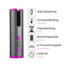 Indlæs billede til gallerivisning Wireless Auto Rotation Curling Iron