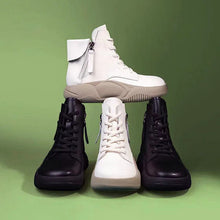 Indlæs billede til gallerivisning High-top plateausko med tyk, blød sål