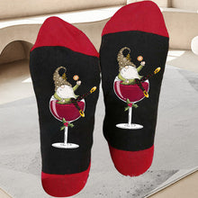 Indlæs billede til gallerivisning Gnome Wine Glass Unisex Crew Socks