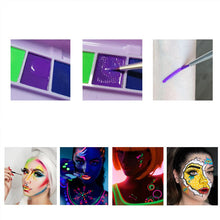 Indlæs billede til gallerivisning Vandopløselig fluorescerende makeup-palette