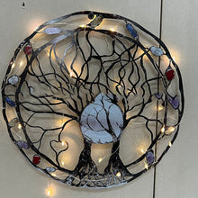 Indlæs billede til gallerivisning Cirkel af Liv Metal Træ Væg dekoration