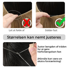 Indlæs billede til gallerivisning Kunstig naturlig usynlig lang krøllet hår forlængelse