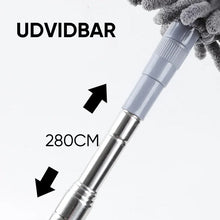 Indlæs billede til gallerivisning Teleskopisk vaskbar buet mikrofiber støvekost