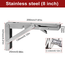 Indlæs billede til gallerivisning Foldbart trekantet skillevægsbeslag