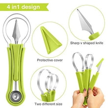 Indlæs billede til gallerivisning 4 in 1 Stainless Steel Fruit Tool Set