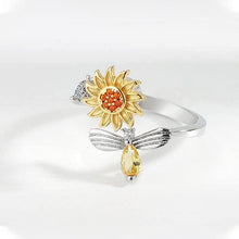 Indlæs billede til gallerivisning Indenfor unik gul pæreskåret justerbar ring