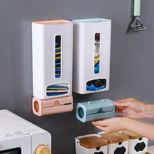 Indlæs billede til gallerivisning Vægmonteret opbevaringsboks til opbevaring af plastikposer til diverse artikler