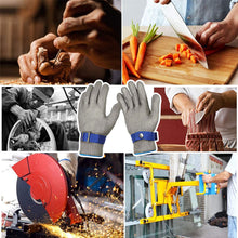 Indlæs billede til gallerivisning Beskyttende arbejdshandsker i rustfrit stål