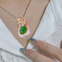 Indlæs billede til gallerivisning Forudsalg - Katteøjesten Fuld diamanthalskæde