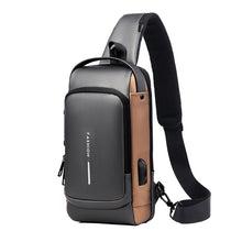 Indlæs billede til gallerivisning Tyverisikret brysttaske med kodelås