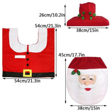 Indlæs billede til gallerivisning Julepynt toiletsædebetræk & tæppe