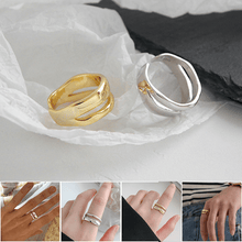 Indlæs billede til gallerivisning Justerbar geometrisk dobbeltring