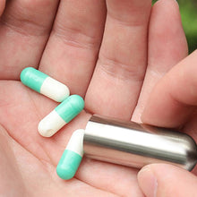 Indlæs billede til gallerivisning Pille etui i rustfrit stål