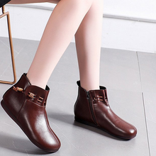 Indlæs billede til gallerivisning Bløde firkantede støvler i retrostil