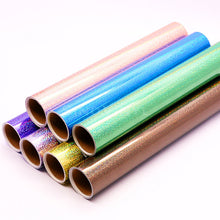 Indlæs billede til gallerivisning Glitrende Laser HTV Vinyl til Gør-det-selv T-shirts eller tekstiler Stryg-på vinyl