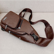 Indlæs billede til gallerivisning Crossbody taske med USB Port (Herre)