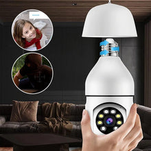 Indlæs billede til gallerivisning Automatisk sporing Trådløst trådløst 360° panoramalys-kamera