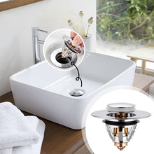 Indlæs billede til gallerivisning Universal pop-up afløbsfilter i rustfrit stål