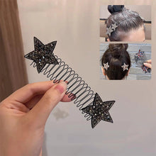 Indlæs billede til gallerivisning Stjernehårspænde med usynlig midtersektion