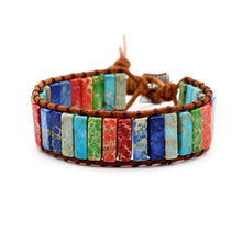 Indlæs billede til gallerivisning Farverigt kejsersten armbånd