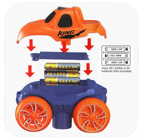 Indlæs billede til gallerivisning Elektrisk bil med høj hastighed med lys og bilbane, der kan bygges