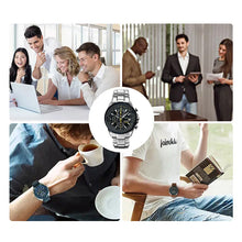 Indlæs billede til gallerivisning Multifunktions kvartsur til mænd med flere knapper